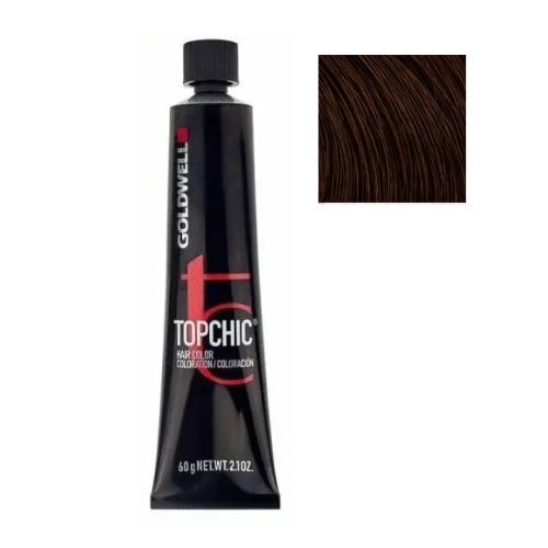 Стойкая профессиональная краска для волос - Goldwell Topchic Hair Color Coloration 7BN (Везувий-коричневый натуральный)